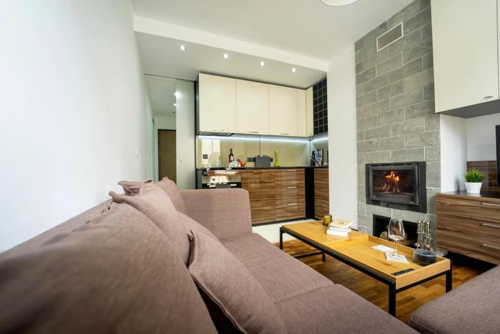 Secluded Mountain Cozy Studio With Fireplace Bansko Esterno foto